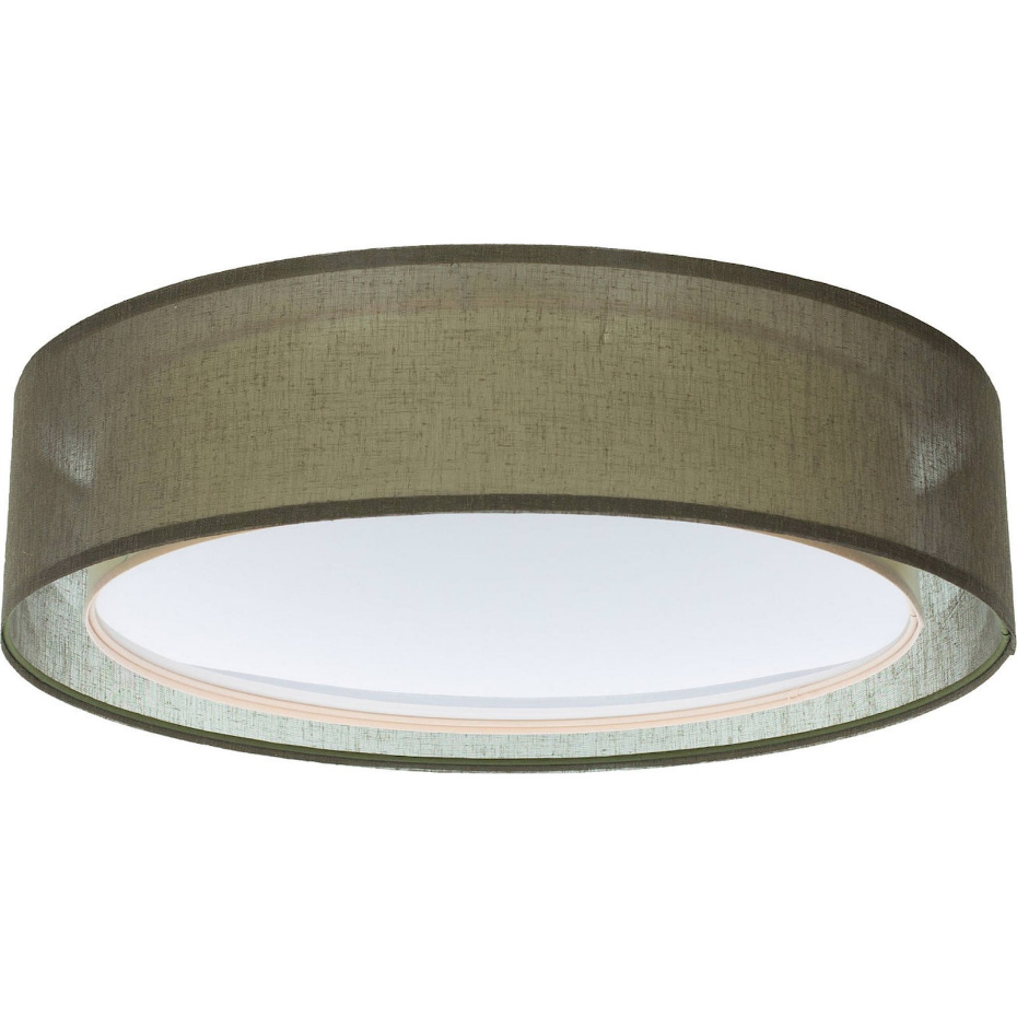 Plafonnier double en tissu rond Puro