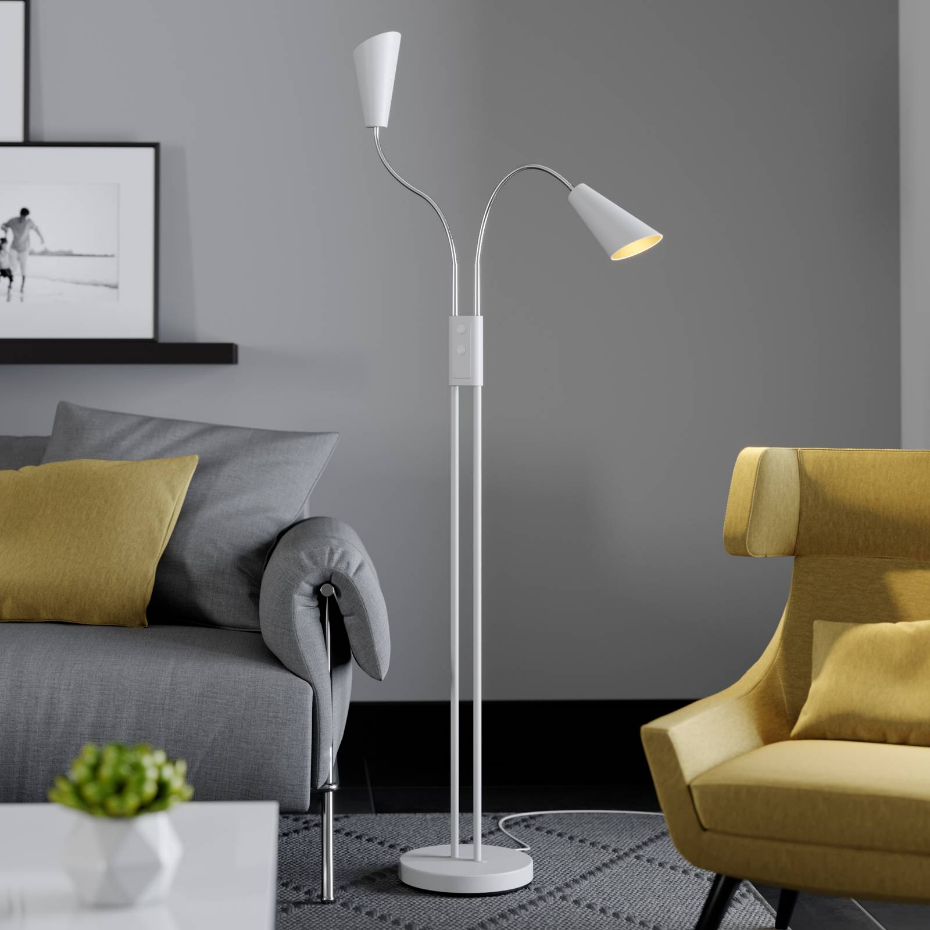 Lampadaire en métal moderne, Medira