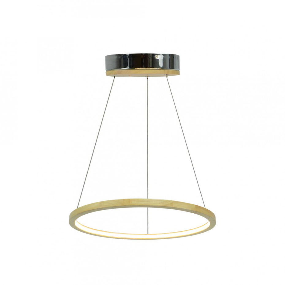 Suspension circulaire en bois d'hévéa, CECLON