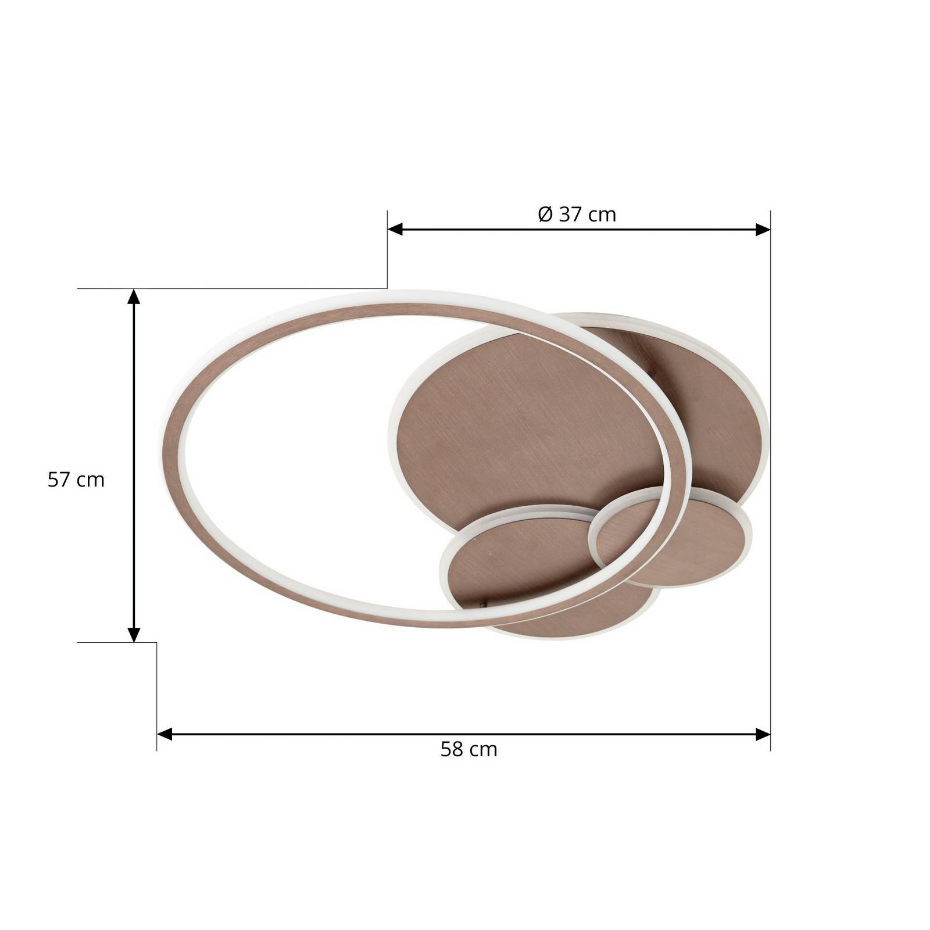Plafonnier en métal moderneLED, Circulo