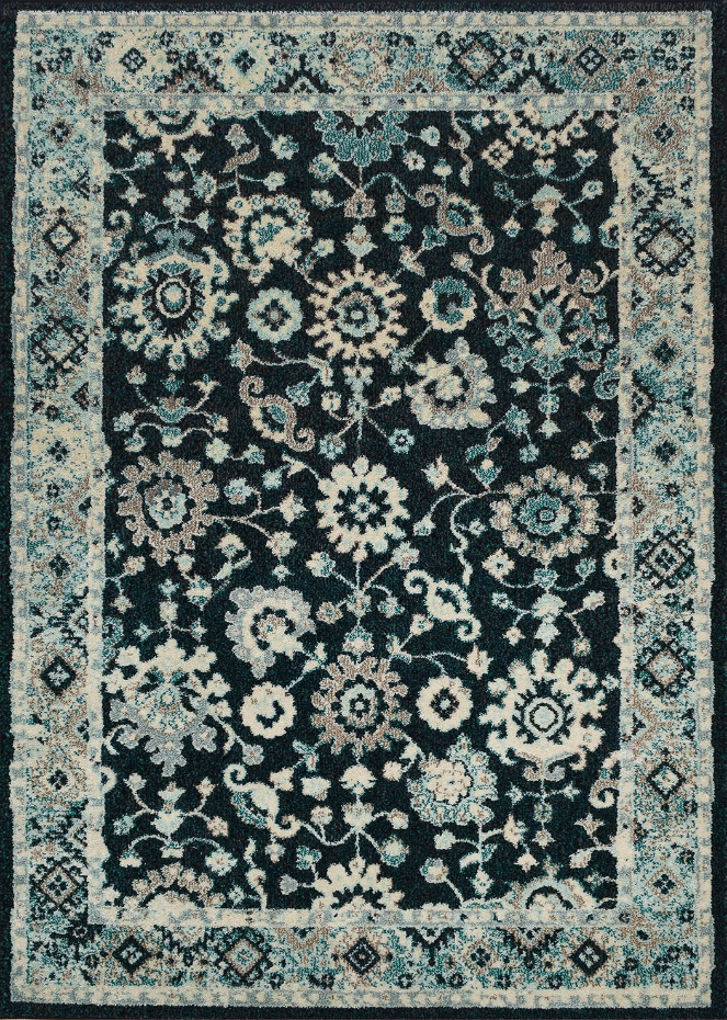 Tapis de salon vintage fleurs ANATOLIA