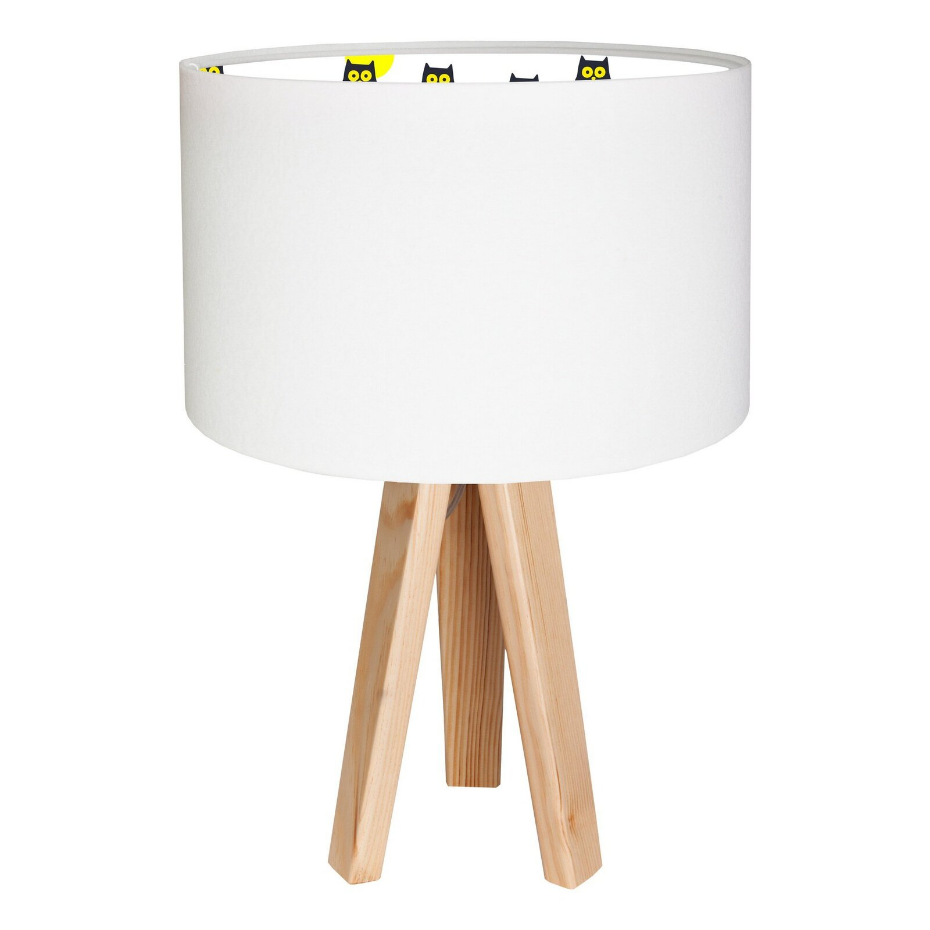 Lampe de chevet en bois avec intérieur décoratif Kids