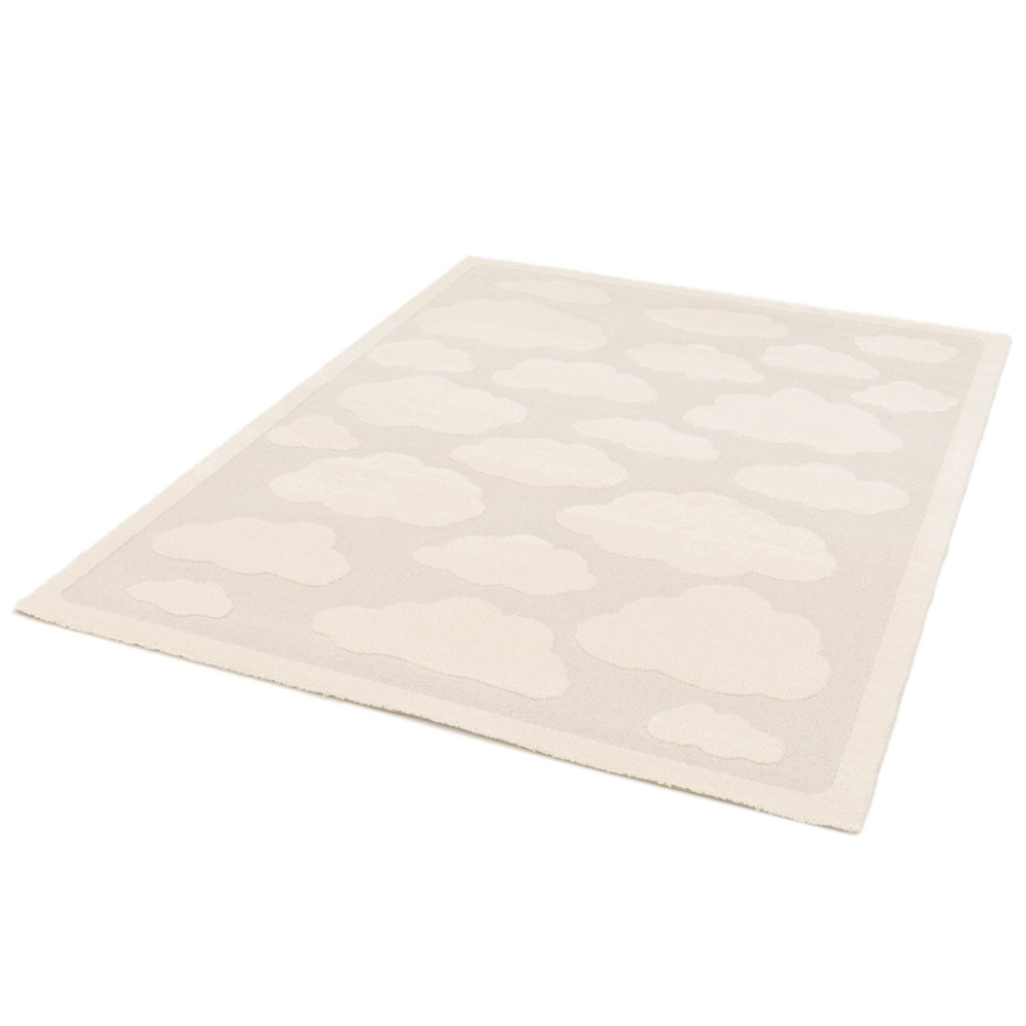 Tapis enfant avec effet relief NUAGES