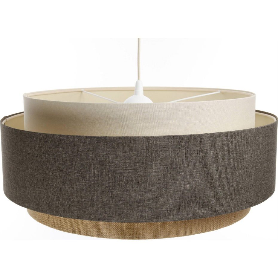 Suspension ronde en tissu pour salon ou chambre Boho Elegant