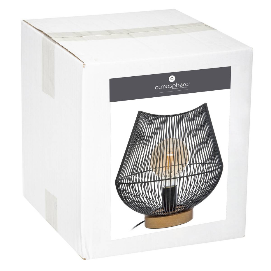 Lampe filaire bois de hêtre JENA