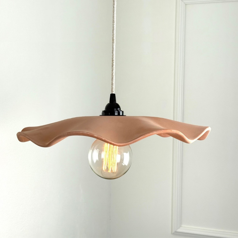 Suspension en terre cuite ondulée, NOOR LIN