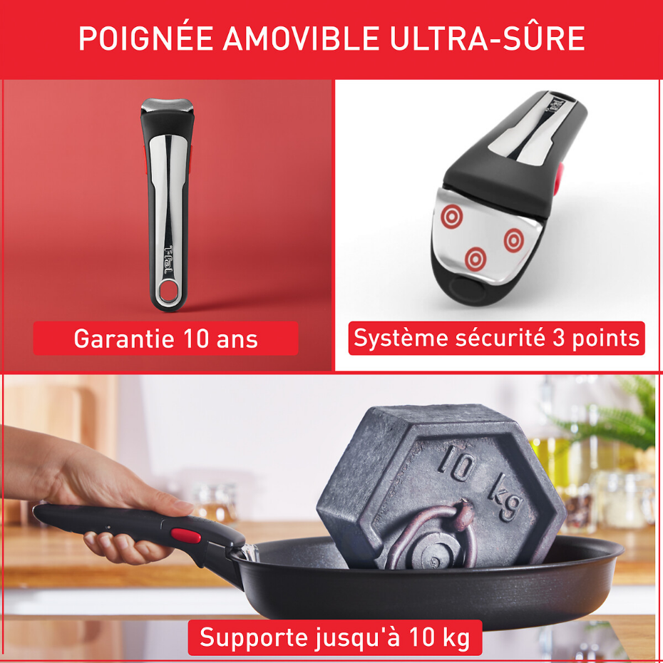 Batterie de cuisine 10 pièces Ingénio Daily Chef