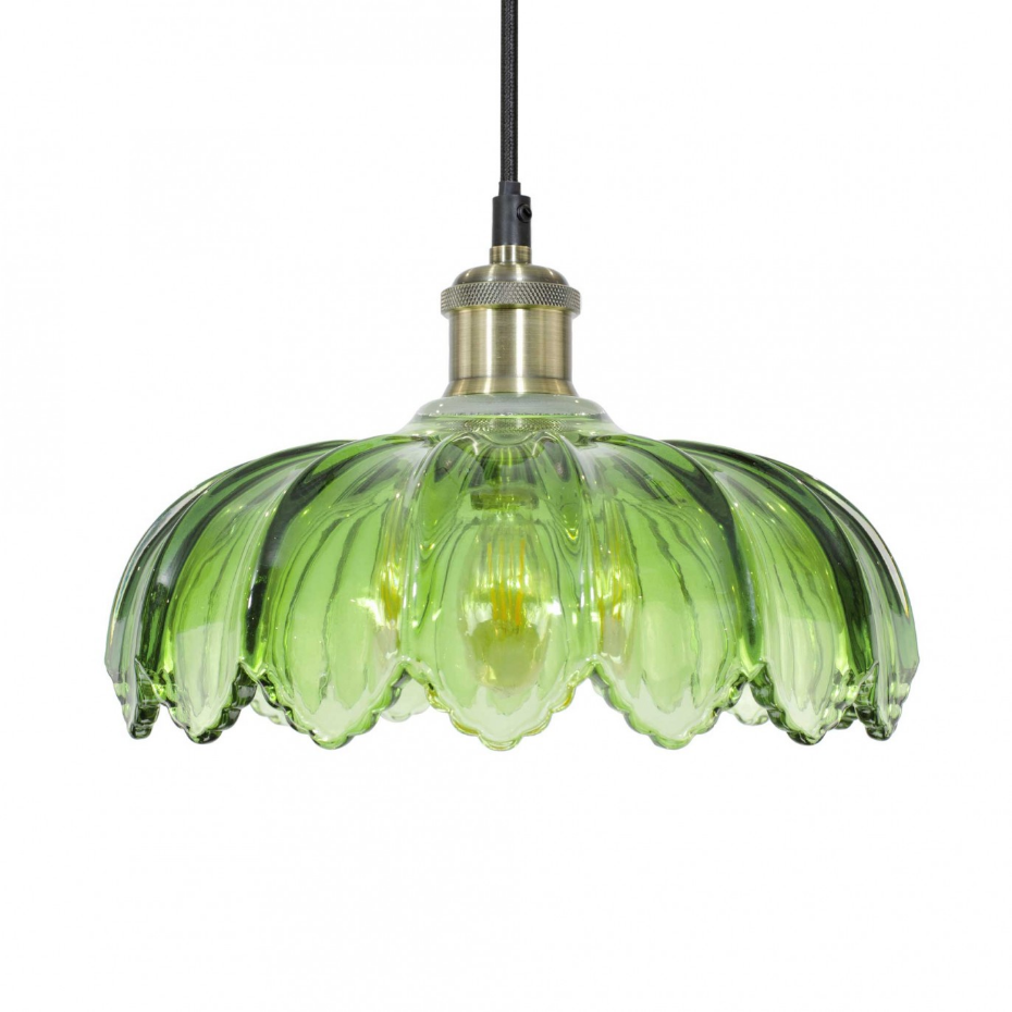 Suspension fleur en verre Ø26 cm, Pétale