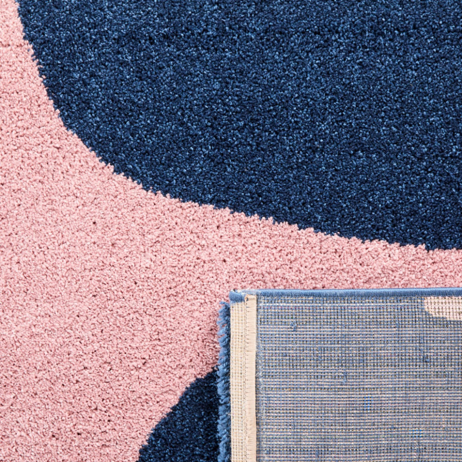 Tapis de salon vintage à fleurs GROOVY