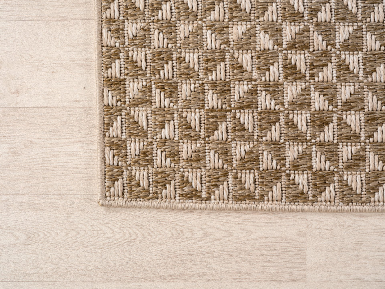 Tapis intérieur extérieur tissé uni NEREA