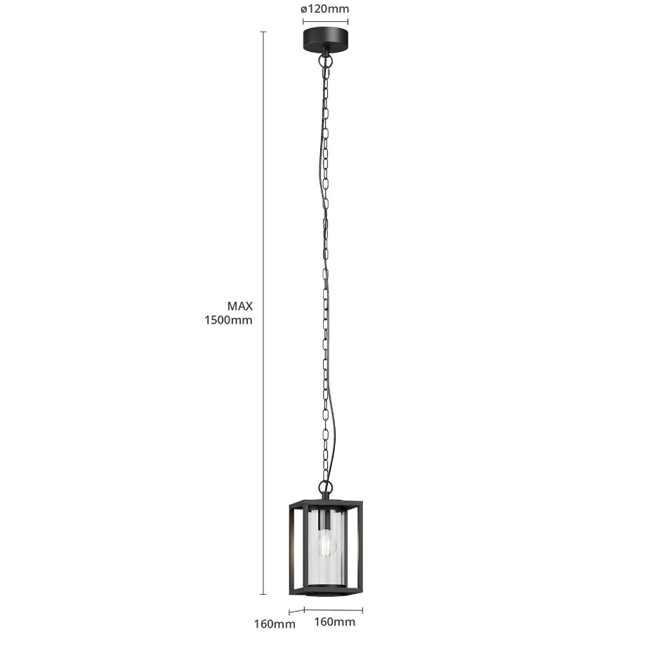 Luminaire extérieur en aluminium moderne