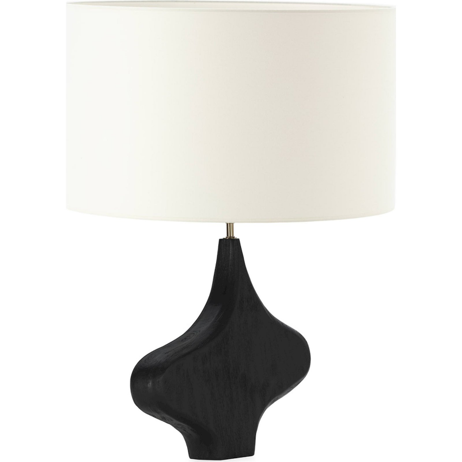 Lampe de table rectangulaire en bois de manguier