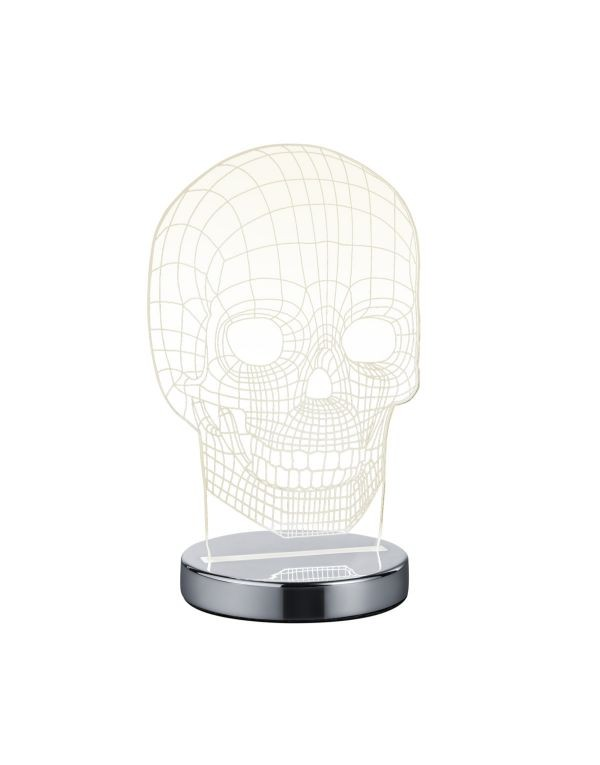 Lampe design en métal , SKULL