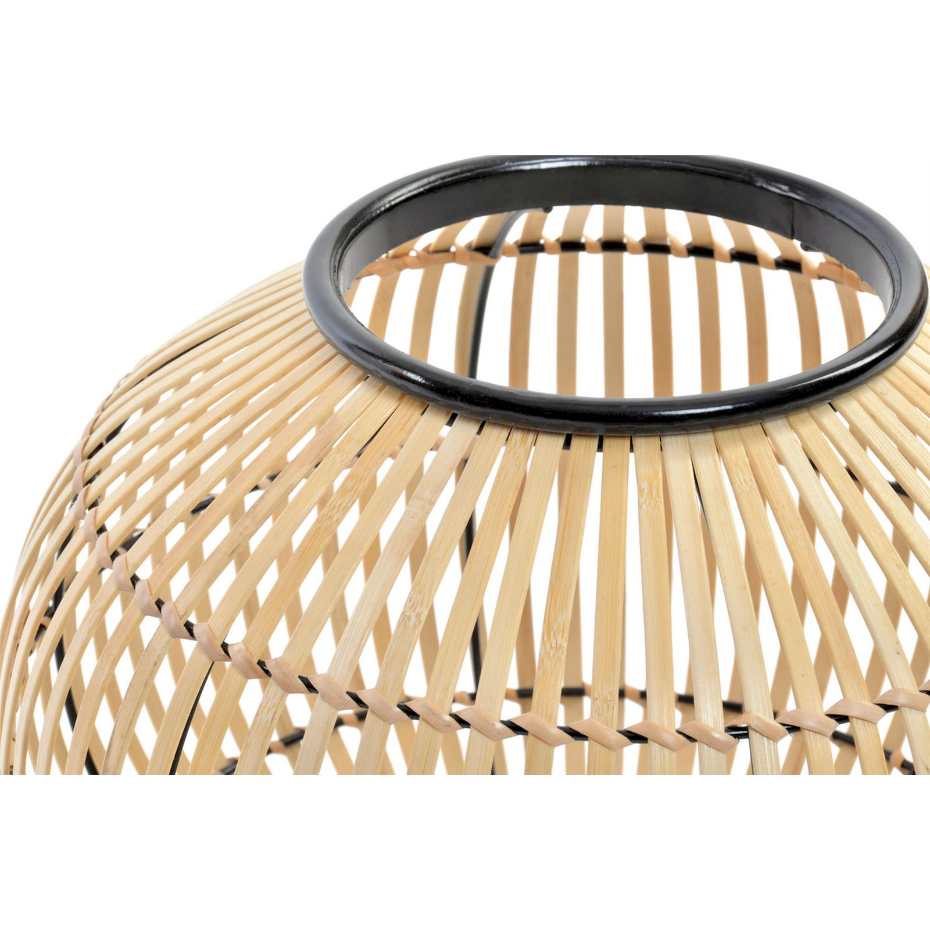 Lampe de table en bambou rond Tropical