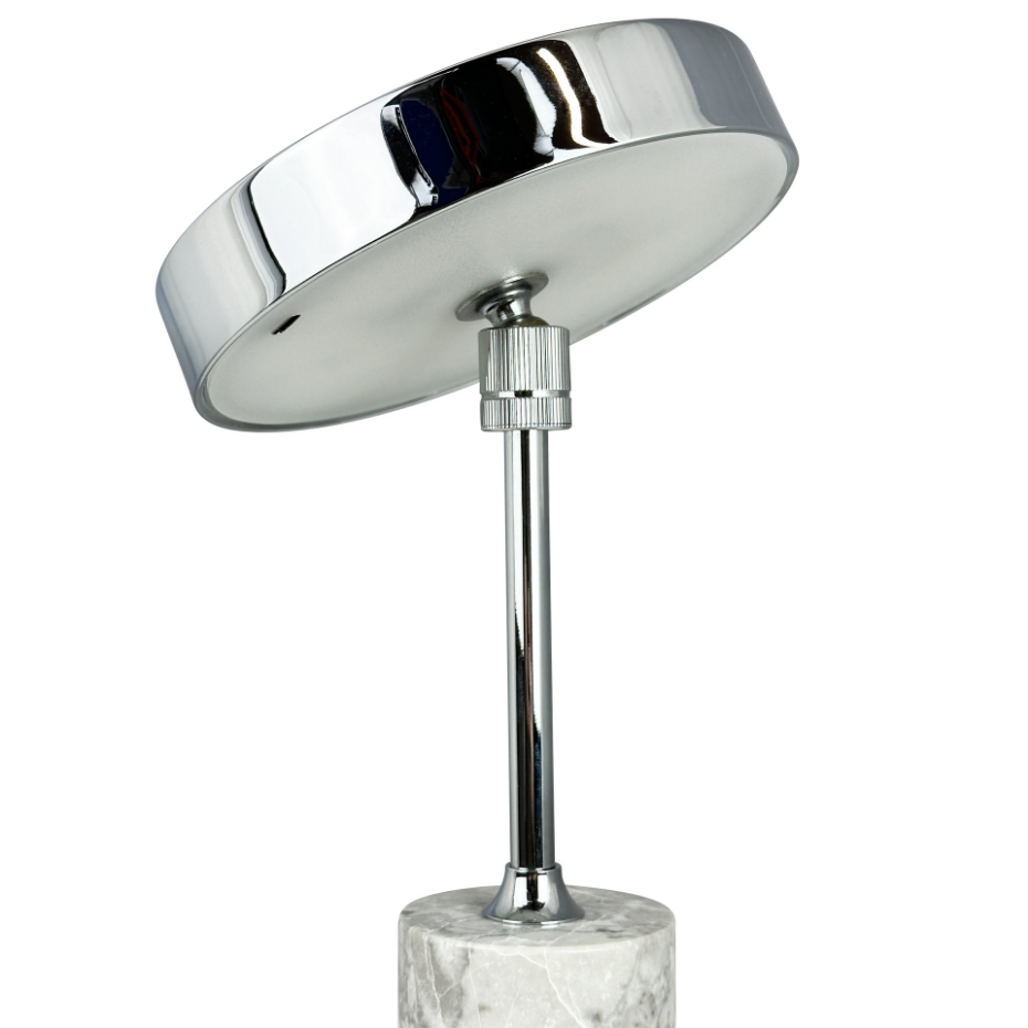 Lampe à poser LED Starlight chrome, marbre gris