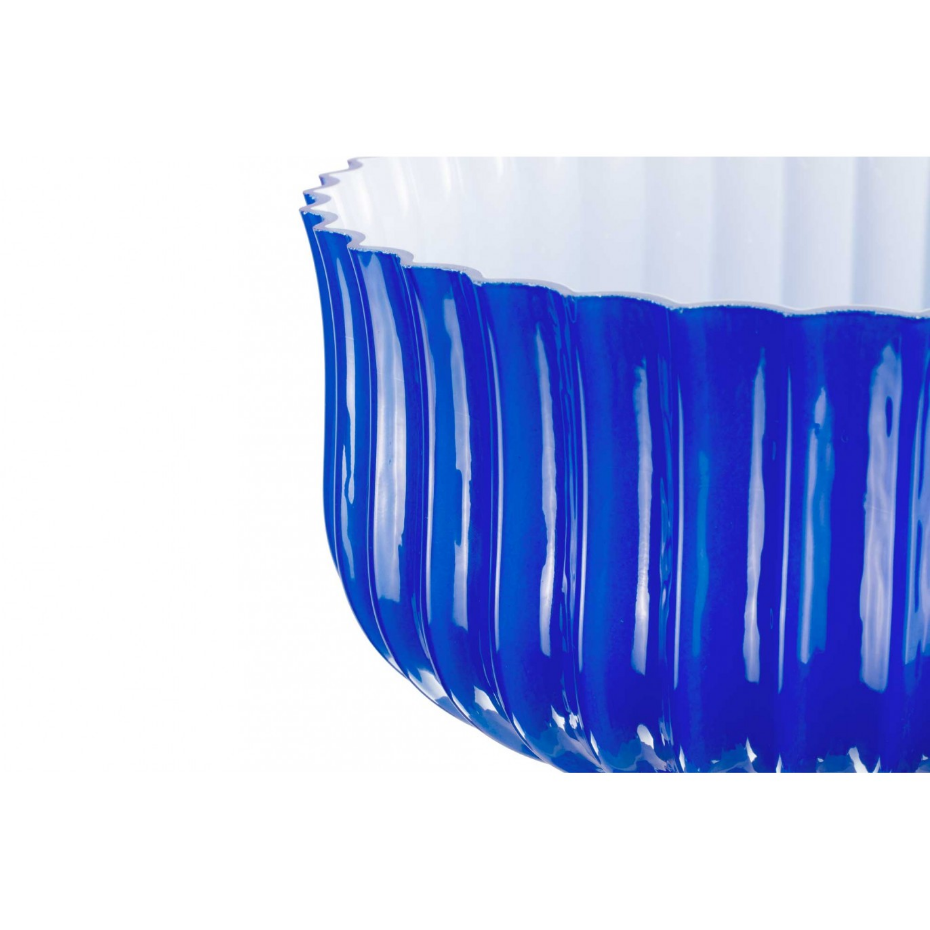 Lampe à poser en verre strié, NEMONE
