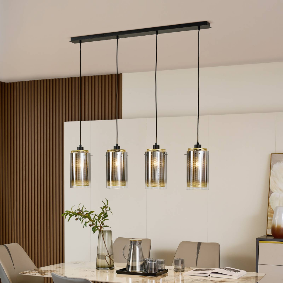 Suspension en verre moderne, Sterzy