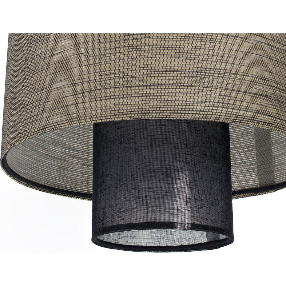 Suspension ronde en jute et lin Twin Light