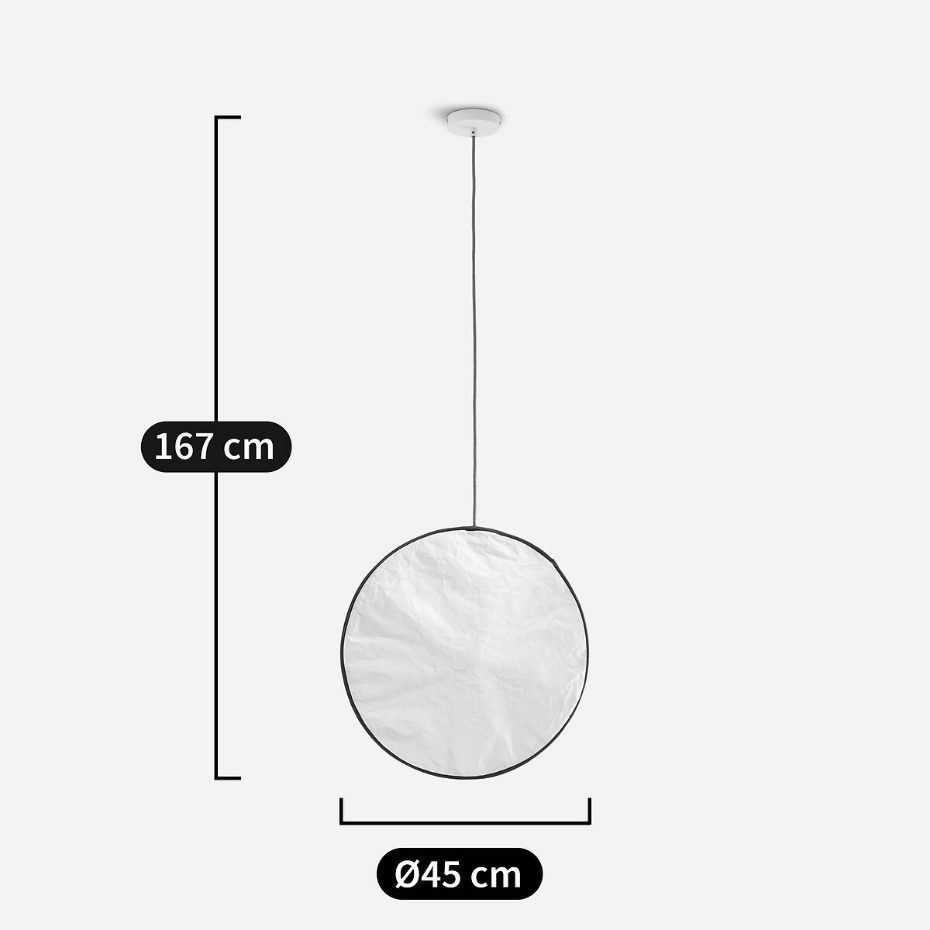 Suspension en Tyvek®, Ø 45 cm, Moon