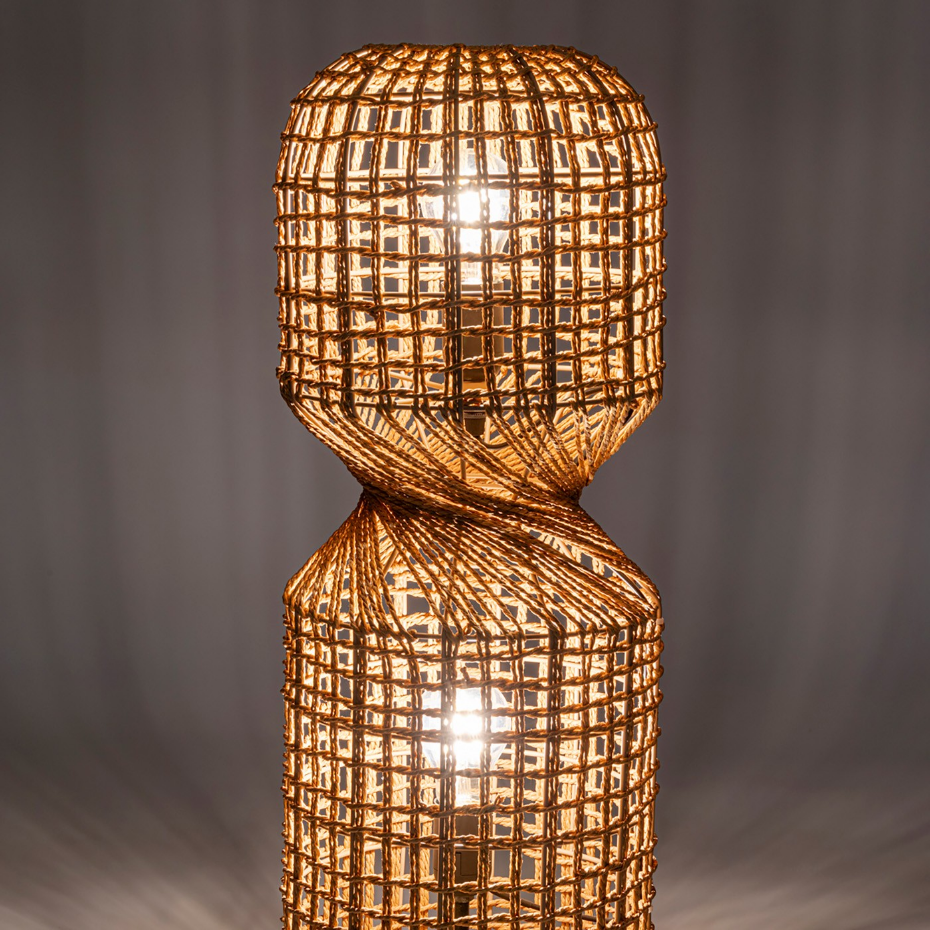 Lampadaire en rotin 67cm, ALOHA
