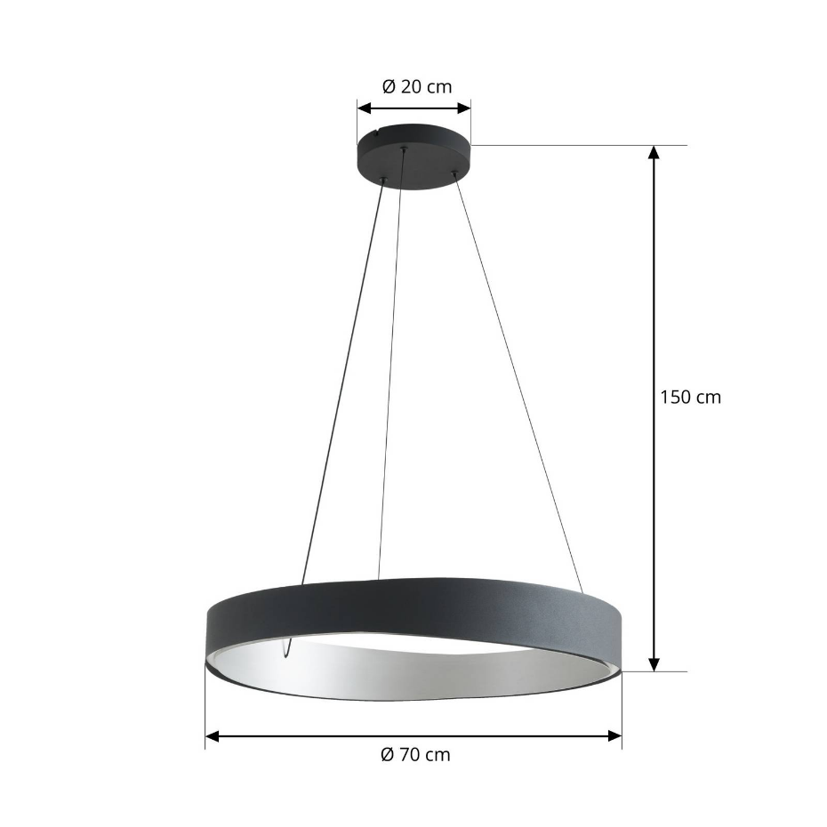 Suspension en métal designLED, Daelor