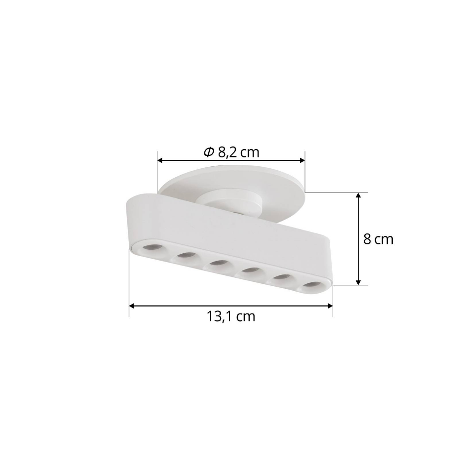 Plafonnier en aluminium moderneLED, Eldrin