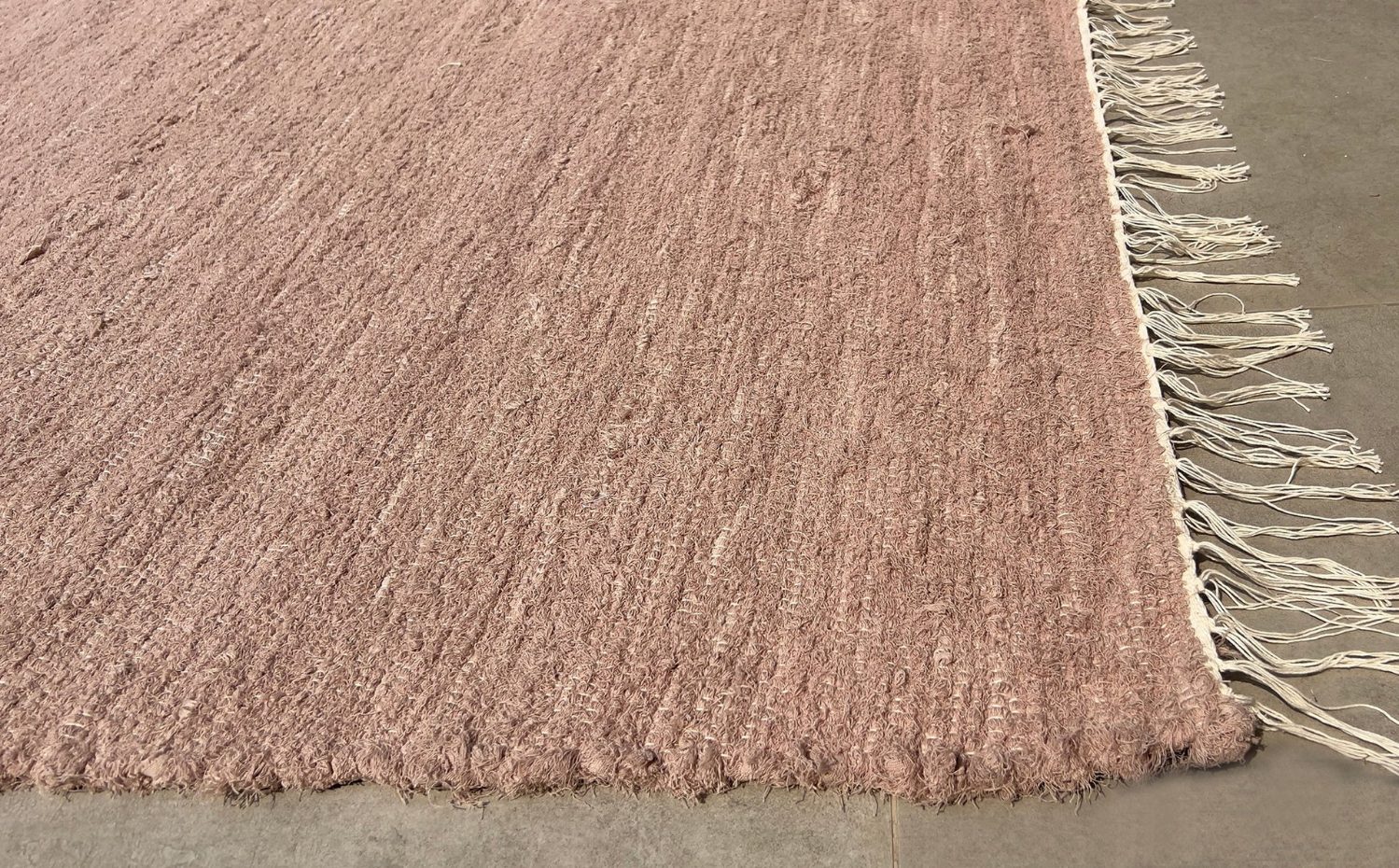 Tapis en coton recyclé tissé à la main AMALIA