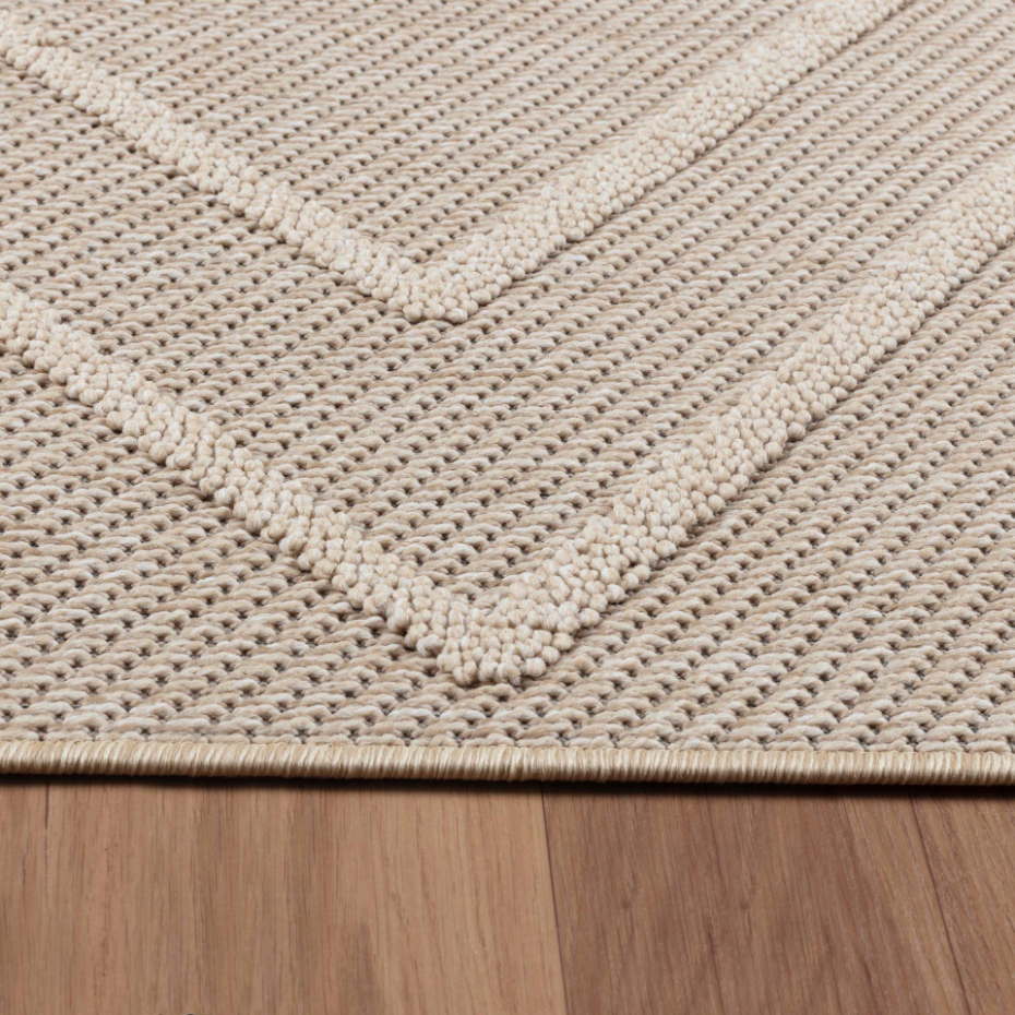Tapis intérieur extérieur à motif géométrqiue PATARA