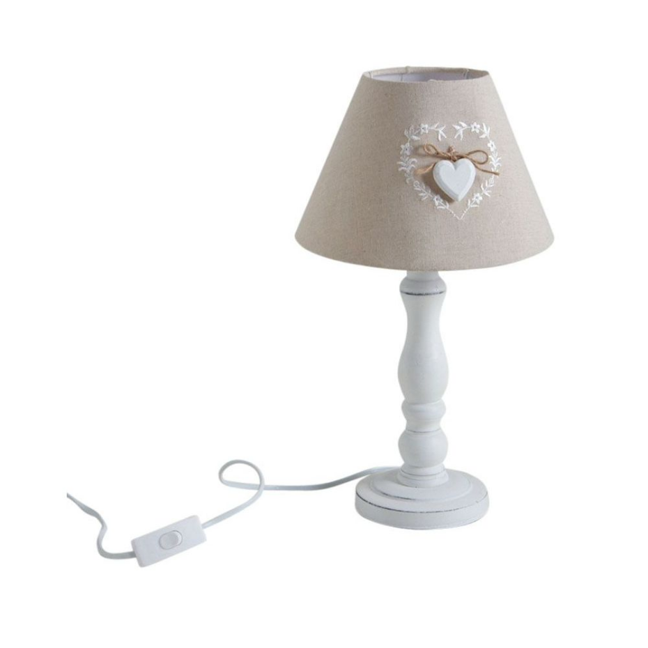Lampe de chevet en bois Romantique