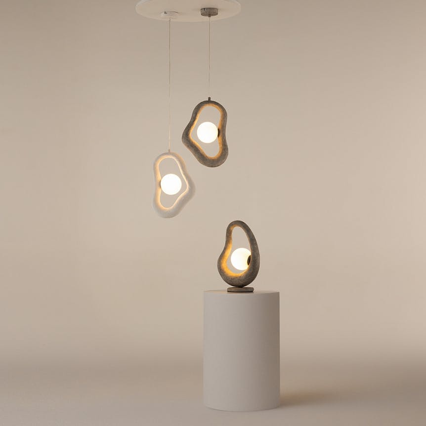 Suspension organique 1 globe LULING