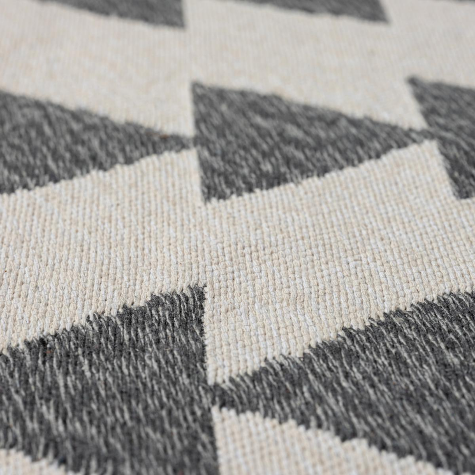 Tapis kilim reversible en coton motif scandinave BE