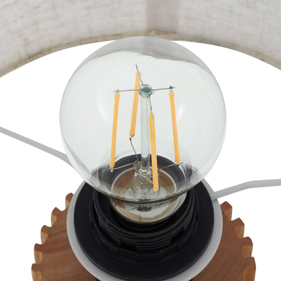 Lampe à poser en bois scandinave, Kimiko