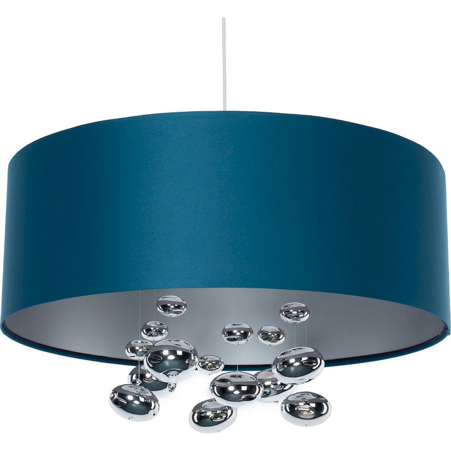 Suspension ronde en tissu avec boules décoratives Bubble Light
