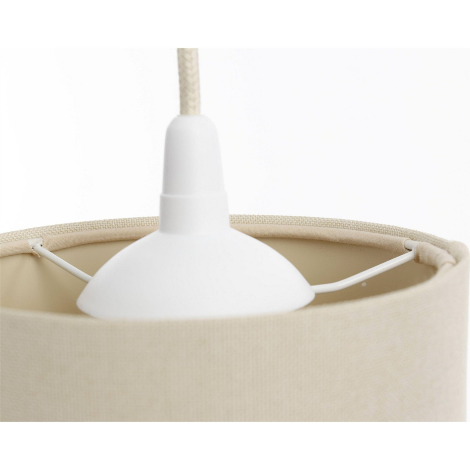 Suspension en lin rond Boho Elegant