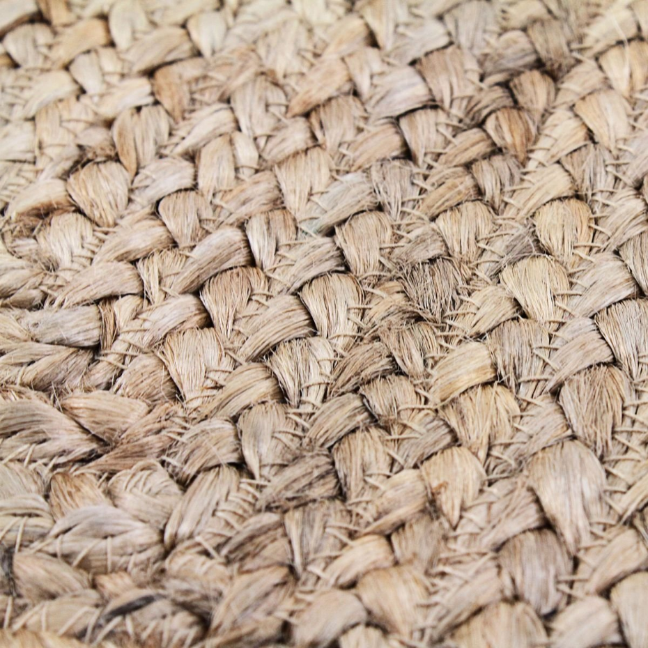 Tapis salon en jute tressé  artisanal VEGETAL JUTE - style bohème