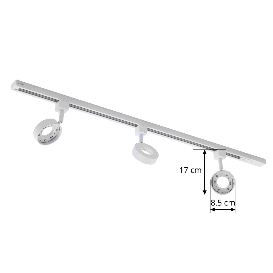 Projecteur pour rail électrique en aluminium