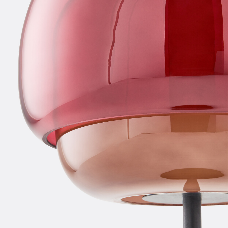 Lampe à poser en verre coloré, KINOKO