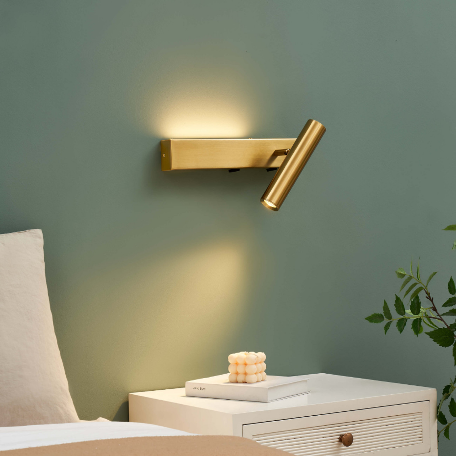 Applique LED en laiton droite - LODVI