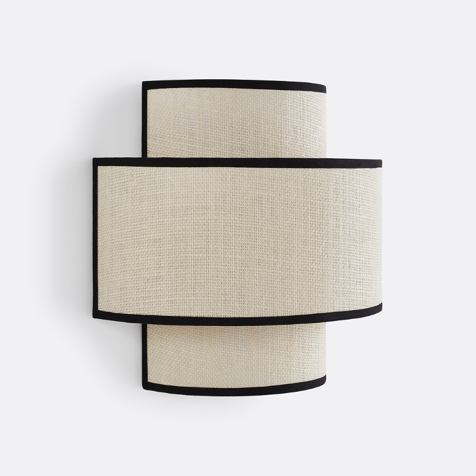 Applique double en jute, Come
