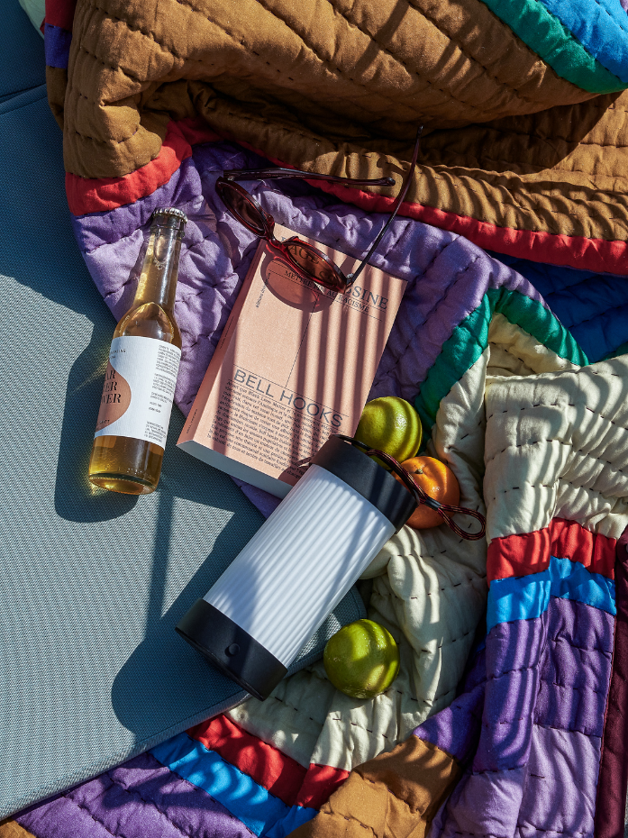 Lampe portable en verre et fer CAMP