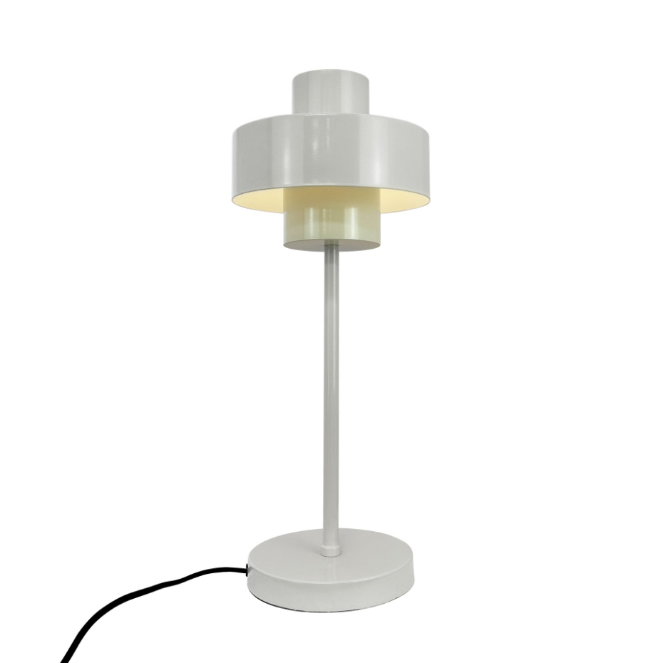 Lampe à poser en métal blanc STOKE