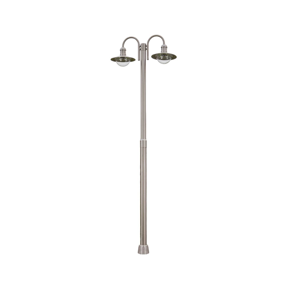 Lampadaire extérieur en inox moderne, Damion