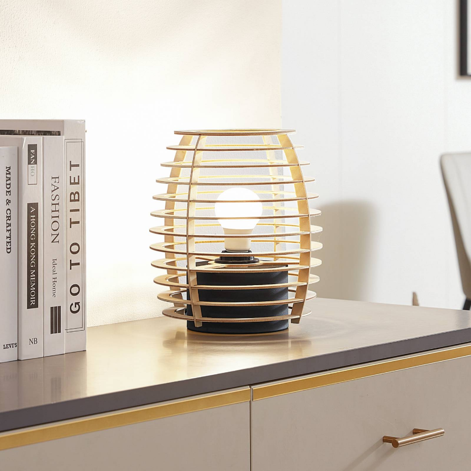 Lampe à poser en bois moderne, Ediz