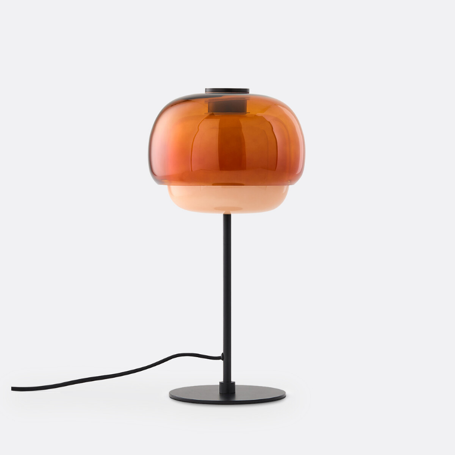Lampe à poser en verre coloré, KINOKO
