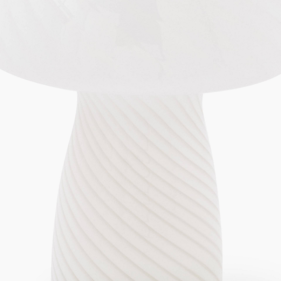 Lampe champignon, 16xH21cm, en verre