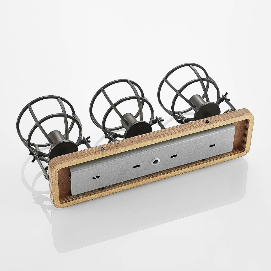 Plafonnier en bois vintage, Rutger