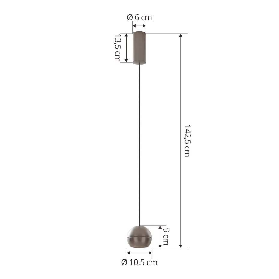 Suspension en aluminium designLED, Plarion