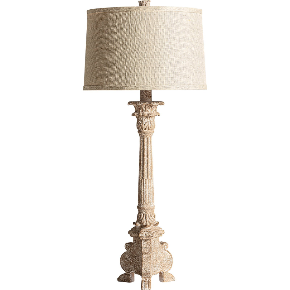Lampe de salon provençale en résine et fer