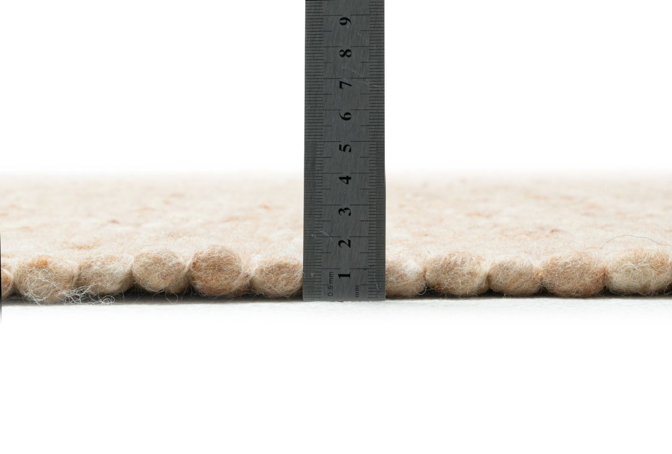Tapis réversible en laine foulée tissé à la main aux couleurs vives - Hoernum