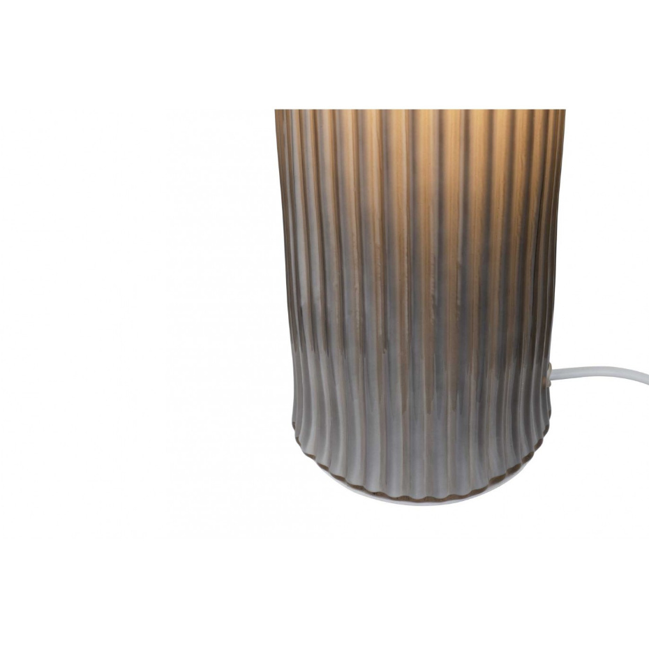 Lampe à poser en verre strié, NEMONE